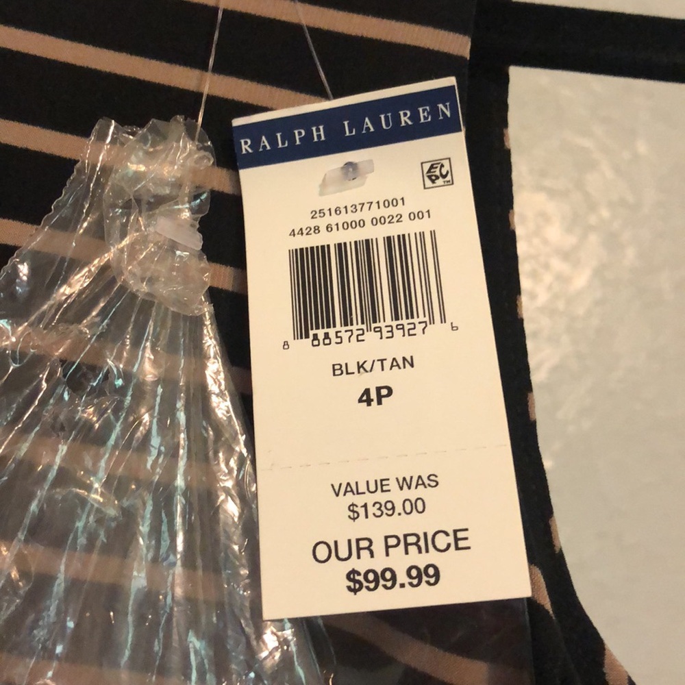 Striped Black and Brown Maxi Dress - Picture 2 of 6